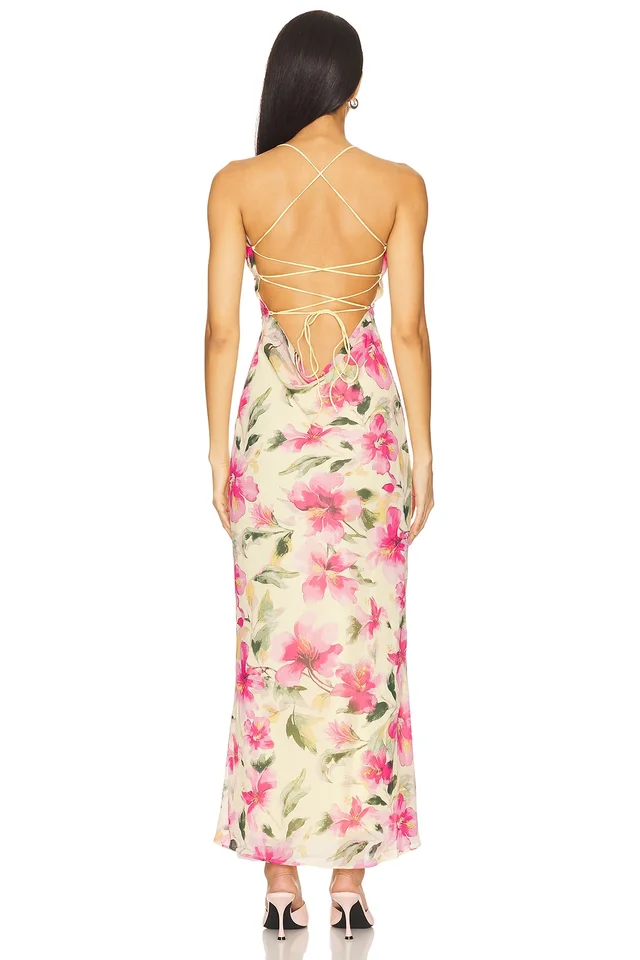 MORE TO COME Gabriela Maxi Dress in Yellow Floral, photo 3 of 3 from REVOLVE (Canada)