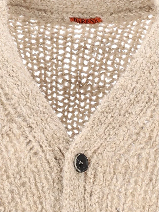 Barena Cigalon V-Neck Button-Up Cardigan, photo 3 of 3 from SENSER