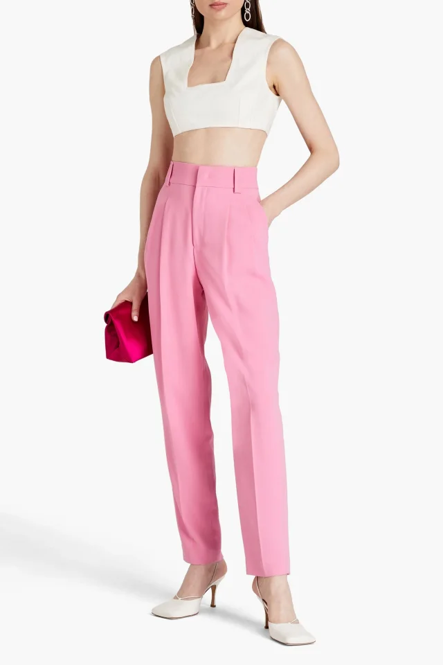 Emilia Wickstead Saffa Cropped Denim Top, photo 2 of 4 from THE OUTNET