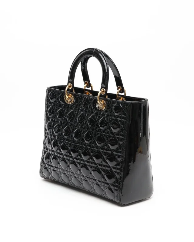 Large Patent Lady Dior Bag in Patent leather from A Retro Tale, photo 3 of 12