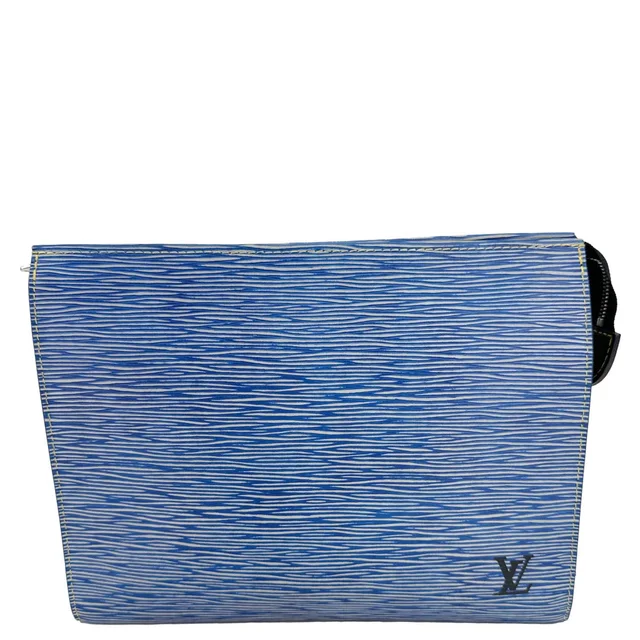 Louis Vuitton Toilette Poche Epi Leather Pouch Blue in Blue Leather from Dallas Designer Handbags