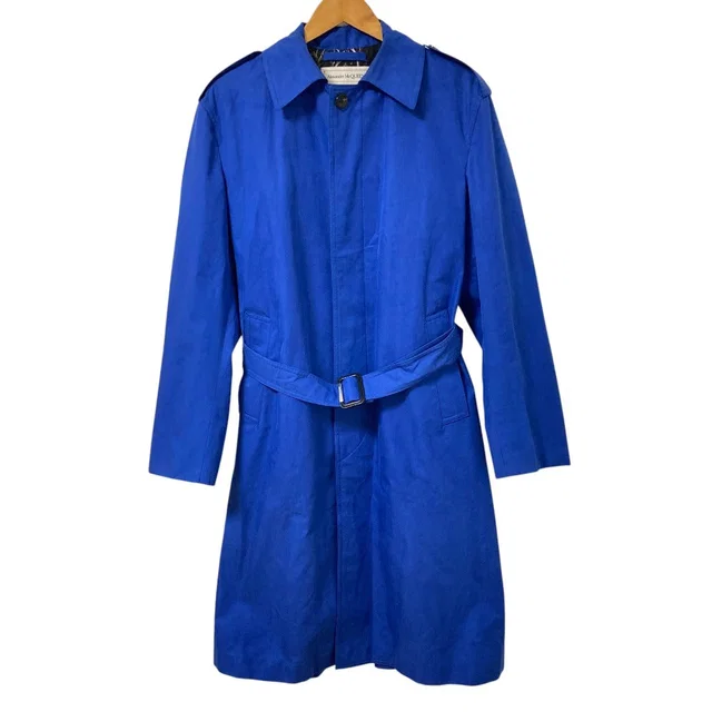 Alexander McQueen Floral Lined Belted Coat from LuxUness