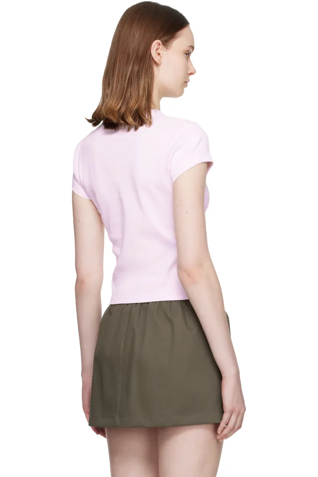 Alexander Wang Pink Hotfix Graphic Baby T-shirt, photo 3 of 4 from SSENSE