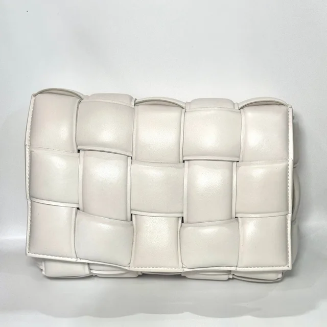 Bottega Veneta Cassette Bag - White in White from Revivre Luxury Consignment