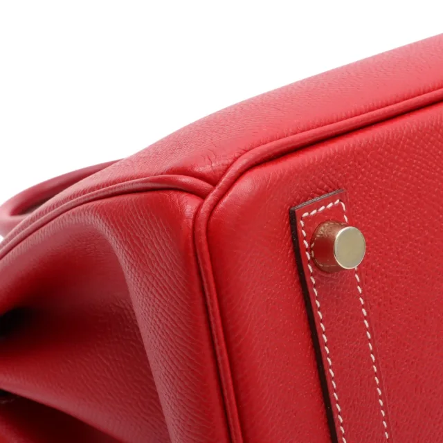 Hermès 2012年製 キャンディバーキン25 ルージュガランス/ブルータラサ from VINTAGE QOO TOKYO, photo 6 of 9