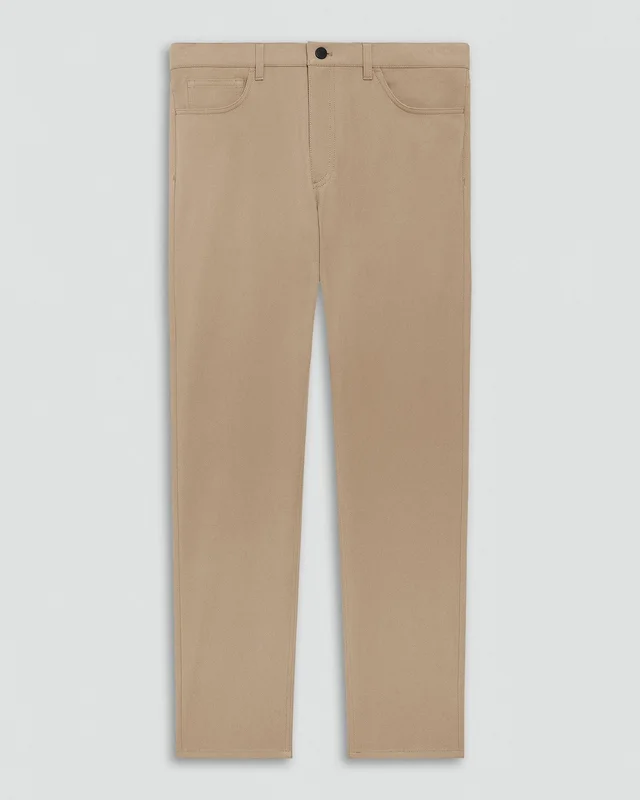 Theory Raffi 5-Pocket Pant in Neoteric Twill in FEATHER 53% Cotton, 39% Nylon, 8% Spandex, photo 7 of 7 from Theory