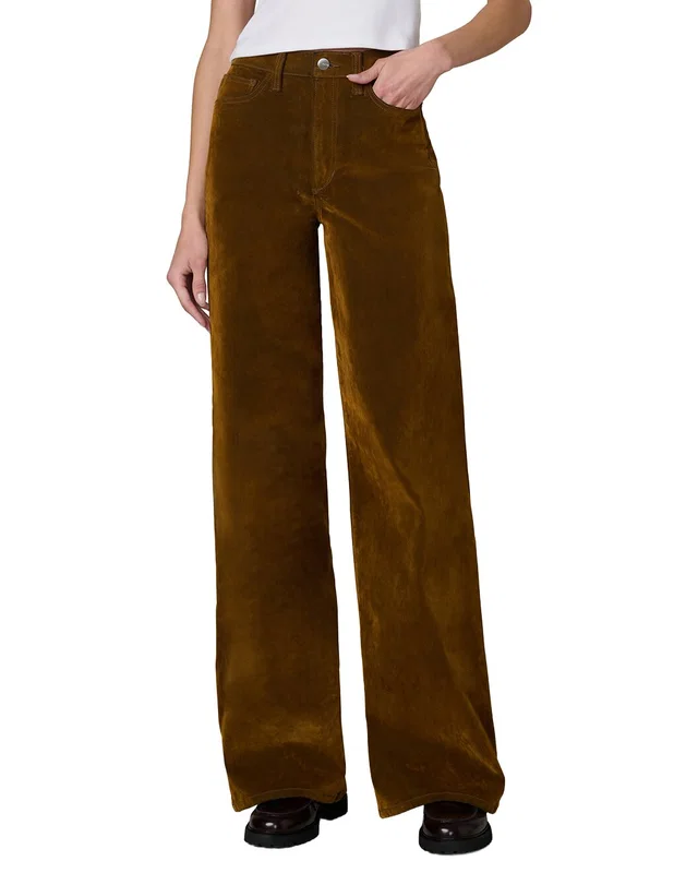 JOE'S Jeans The Mia Bronze Brown Wide Leg Flocked Jean, image 1 of 1 from Rue La La