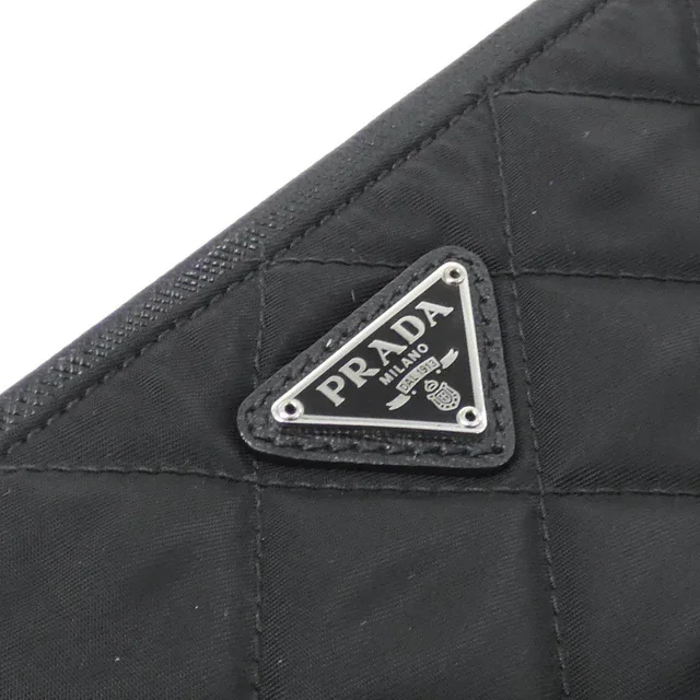 Prada Tessuto Impuntu Shoulder Bag in Black Nylon from LuxUness, photo 6 of 9