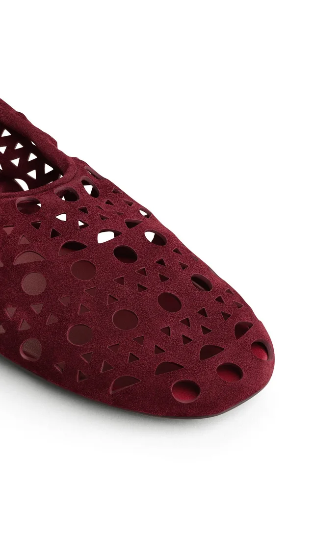 Alaia SLIPPERS VIENNE IN SUEDE CALFSKIN, photo 3 of 3 from SENSER