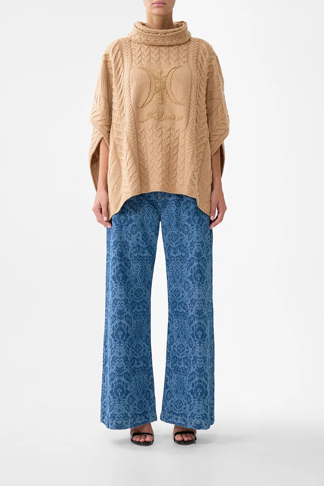 Camilla eBoutique FUNNEL NECK KNIT PONCHO ARANJUEZ ANIMALIA from CAMILLA, photo 1 of 1