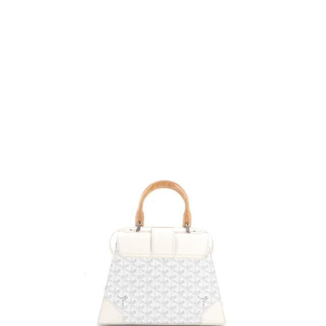 Goyard Saigon Top Handle Bag Coated Canvas with Leather PM in white Coated canvas from Rebag, photo 4 of 7