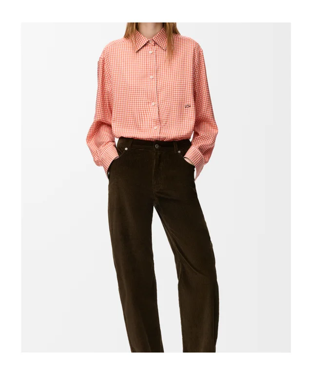 Loewe Long Sleeve Checked Shirt, photo 4 of 9 from SENSER