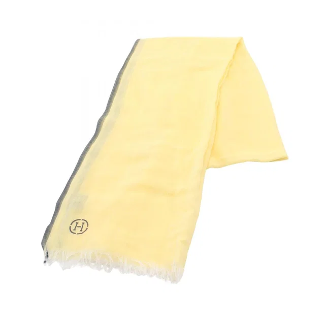 Hermès Shawl Naoshima Yellow Scarf in Yellow from The Reluxe