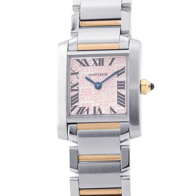 Cartier Tank Française SM 160th Anniversary Limited Edition - Limited to 1200 pieces in … DialW51036Q4 in Pink from GALLERY RARE
