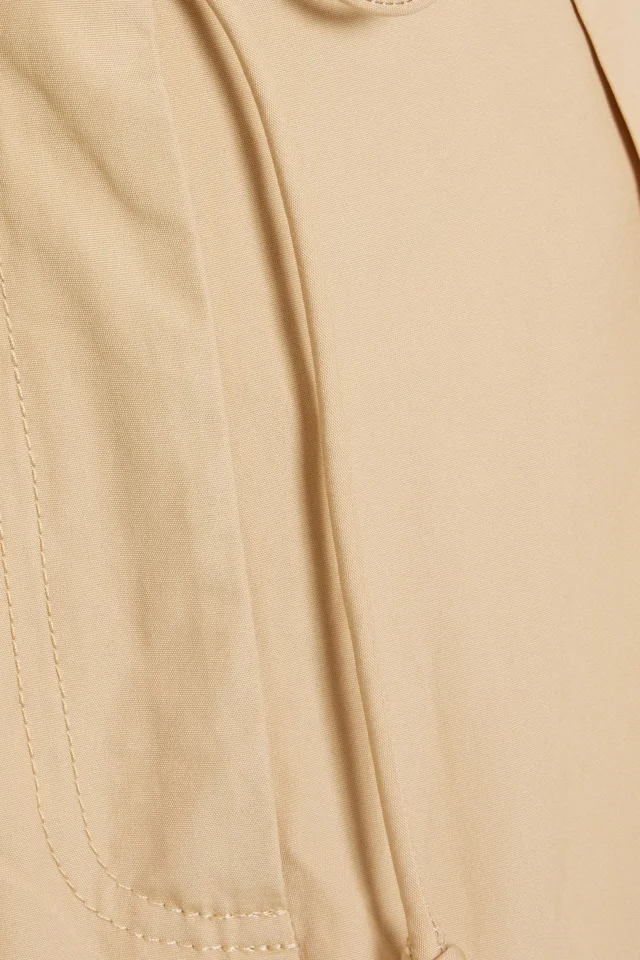 Ulla Johnson Camryn pleated cotton-poplin shorts in Sand, photo 4 of 5 from THE OUTNET