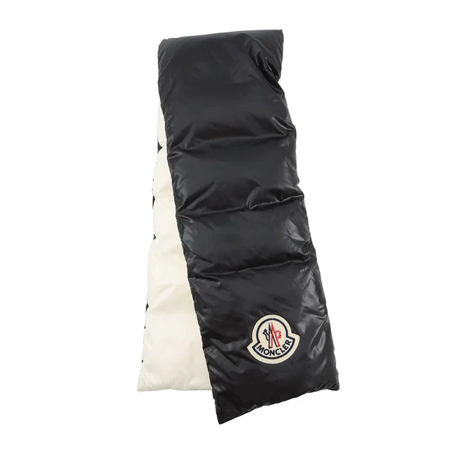 Moncler SCIARPA Scarf Black/WhiteE20930000900 Nylon100% in Black from GALLERY RARE