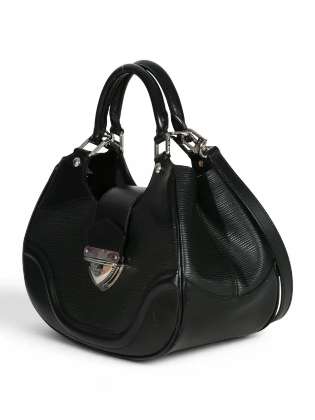 Louis Vuitton Black Epi Leather Montaigne Crossbody Bag in Black Leather from Season 2 Consign, photo 2 of 8