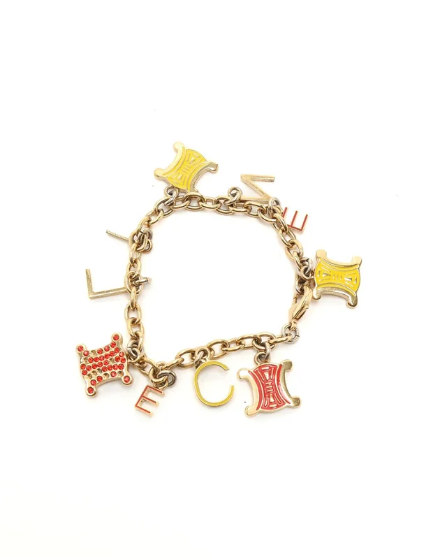 Celine Triomphe Charms Bracelet from A Retro Tale, photo 2 of 4