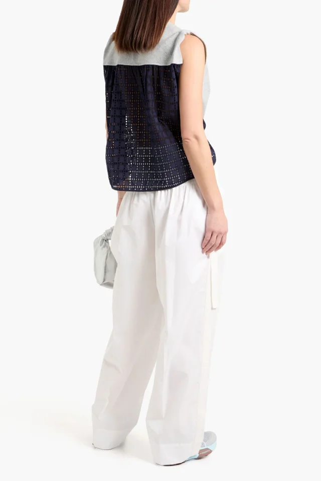 3.1 Phillip Lim Canvas-Trimmed Cotton-Blend Wide-Leg Pants, photo 3 of 4 from THE OUTNET