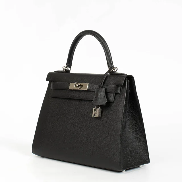 Hermès Kelly 28 Black Epsom PHW in Black Epsom leather from Labellov, photo 4 of 11