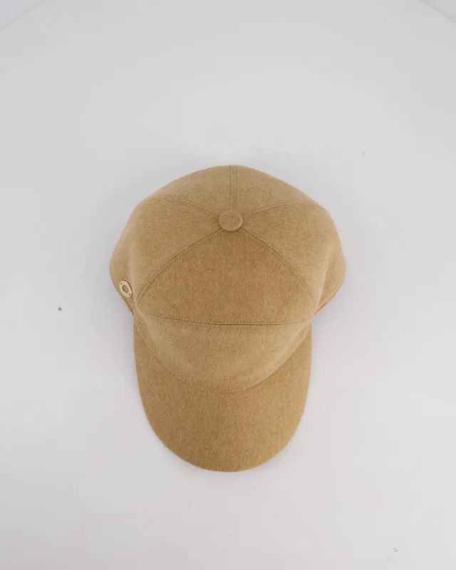 Loro Piana Beige Storm System Cashmere Cap Size M in Beige Cashmere from Sellier, photo 2 of 6
