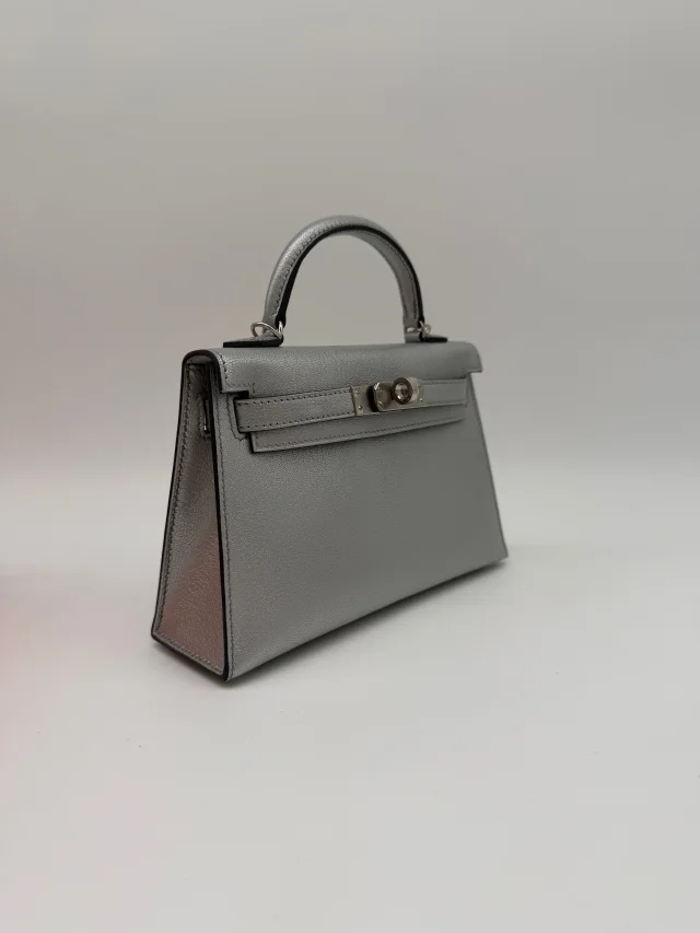 Hermès Mini Kelly Argentee Palladium Hardware from Luxury Promise, photo 4 of 11