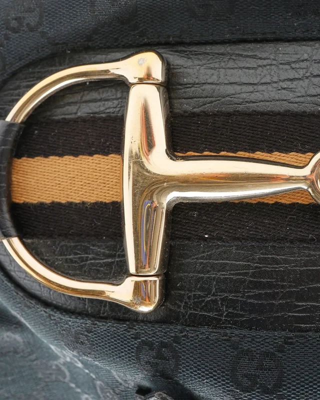 Gucci GG Horsebit Tote Bag in Canvas from A Retro Tale, photo 6 of 8