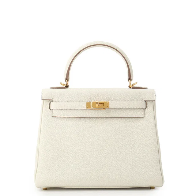 Hermès Kelly Retourne mushroom Togo Leather Size 25 in Togo leather from GALLERY RARE