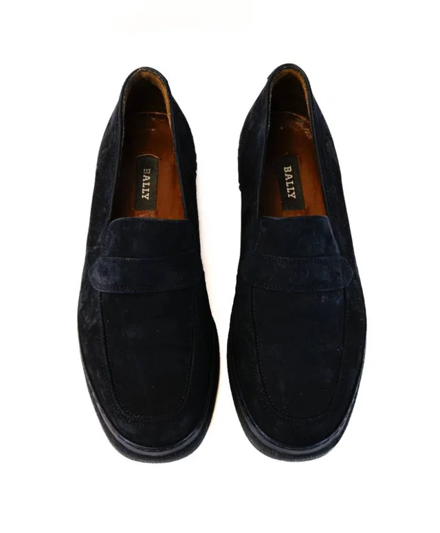 Bally Loafers in Blue Suede from Oxfam Online Shop