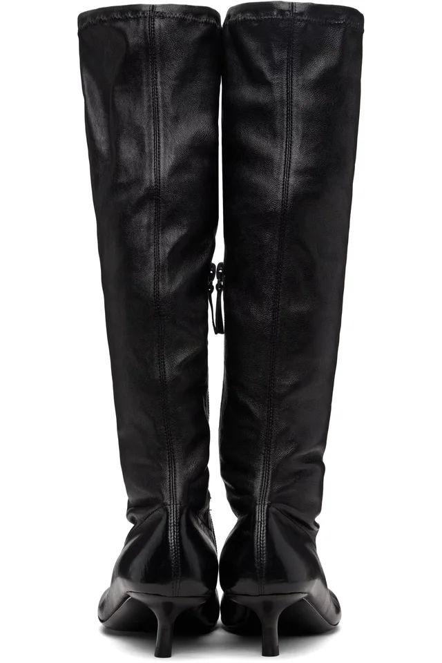 Marsèll Black Cotama Tall Boots, photo 2 of 5 from SSENSE