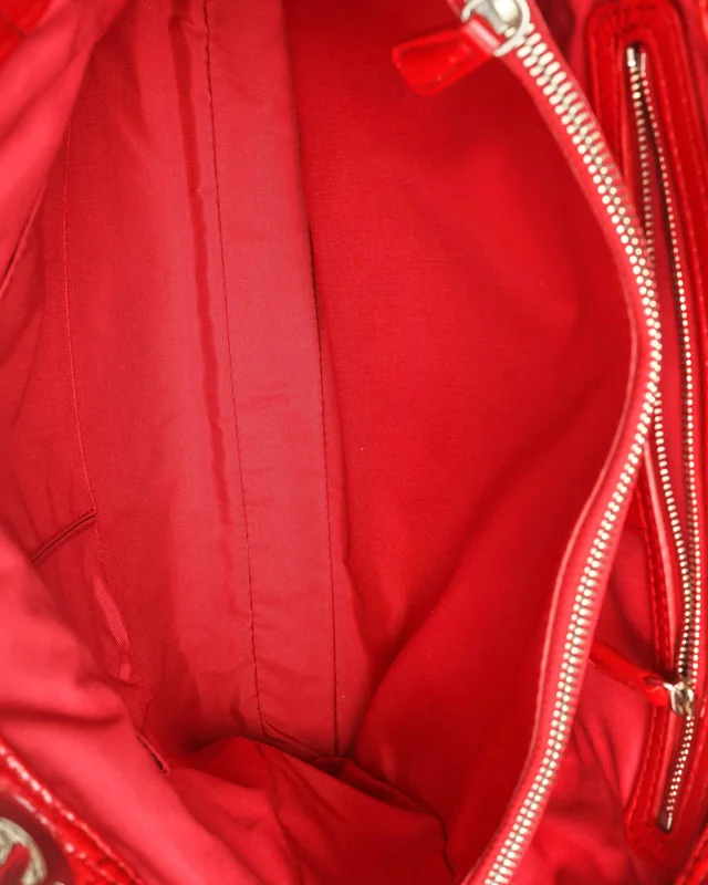 Dior Large Cannage Patent Shopping Tote Bag in Patent leather from A Retro Tale, photo 8 of 11