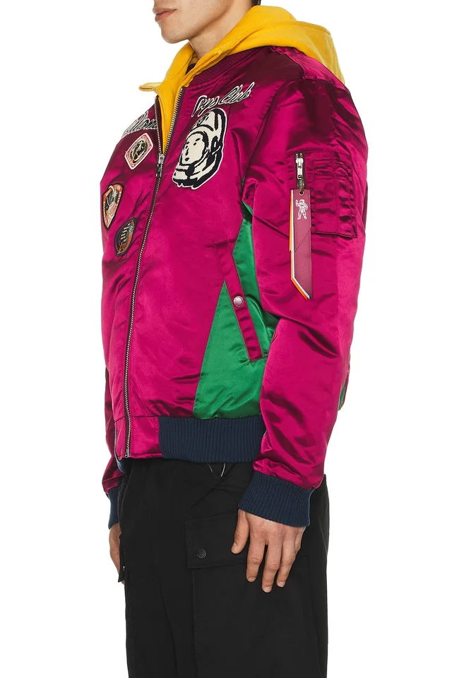Billionaire Boys Club Space Suit Bomber Jacket in Rhododendron, photo 3 of 8 from REVOLVE (Canada)