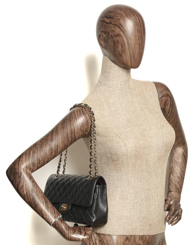 Chanel Classic Caviar Medium Double Flap Bag in Caviar leather from A Retro Tale, photo 14 of 14