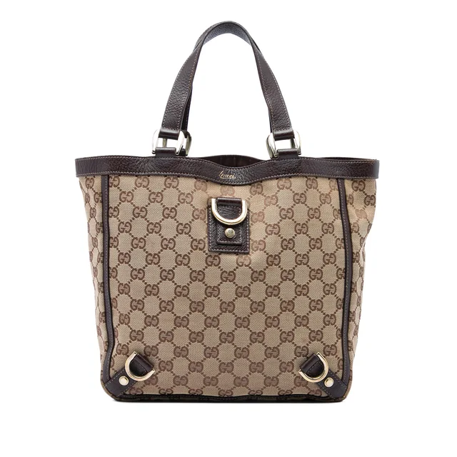 Beige Gucci GG Canvas Abbey D Ring Tote in Beige Canvas from Designer Revival, photo 1 of 1