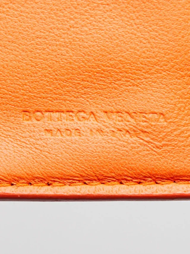 Bottega Veneta Orange Intrecciato Woven Nappa Leather Continental Wallet in Orange Nappa leather from Yoogis, photo 9 of 12