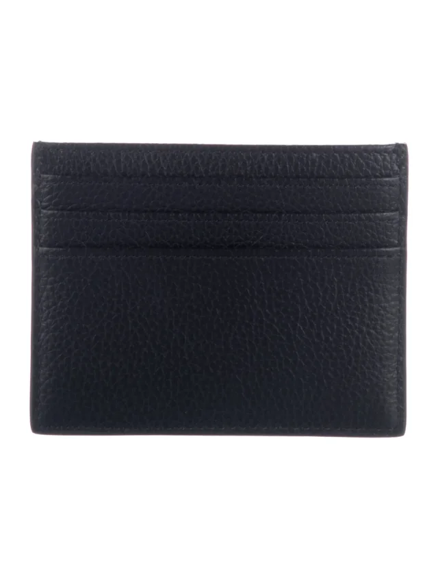 Mulberry Leather Card Holder in black Leather from The RealReal