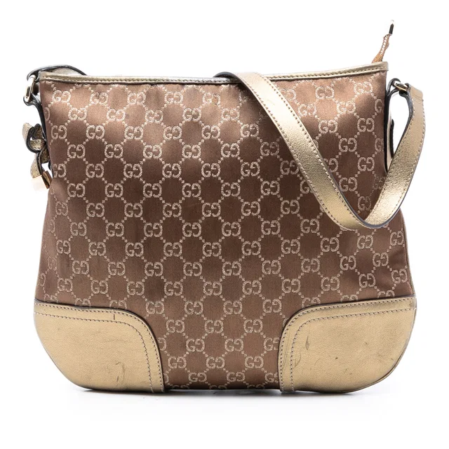 Brown Gucci GG Canvas Princy Crossbody in Brown Canvas from Designer Revival