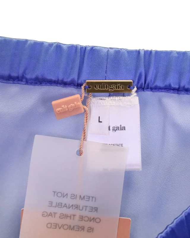 Cult Gaia Stacie Gradient Wide-Leg Pants in Blue Polyester in Blue, photo 2 of 6 from ShopSimon