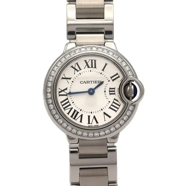 Cartier Ballon Bleu SM D 4 SS Quartz Watch in Blue from The Reluxe