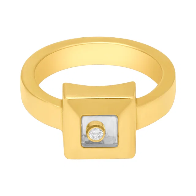 Chopard Happy Diamond Ring in 18k in Yellow Gold from Gray And Sons