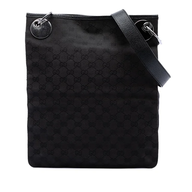 Black Gucci GG Canvas Eclipse Crossbody in Black Canvas from Designer Revival, photo 1 of 1