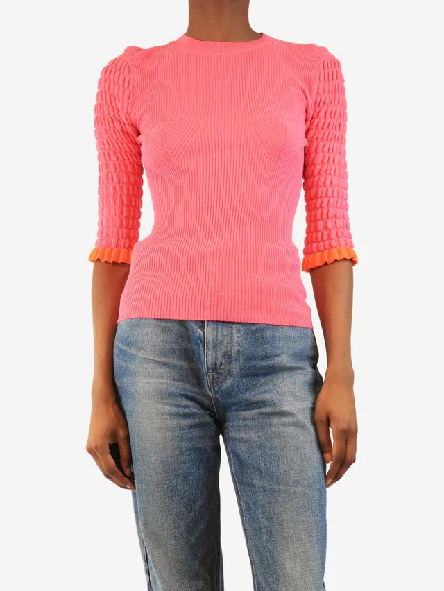 Chloé Pink knit top - size XS in Pink from Sign of the Times