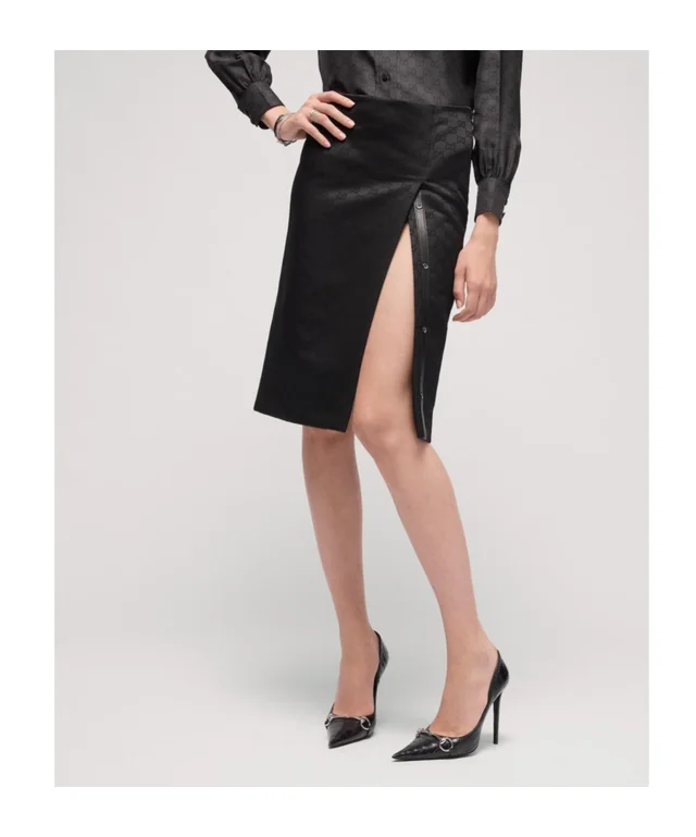 Gucci GG viscose jacquard skirt, photo 3 of 3 from SENSER
