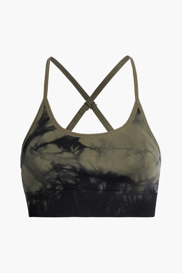 Good American Tie-Dyed Stretch Sports Bra in Green from THE OUTNET, photo 1 of 1