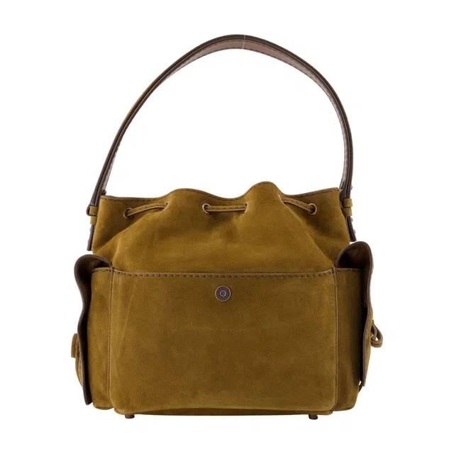 Acne Studios Multipocket Calfskin Shoulder Bag — Brown in Brown Calfskin from HEWI