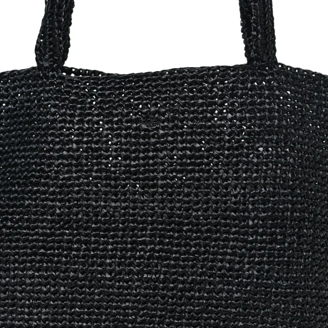 The Row Genevieve Tote Bag Black in Black Raffia from FASHIONPHILE, photo 7 of 9