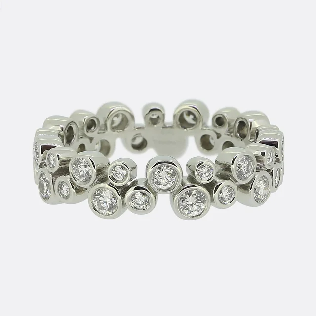 Tiffany & Co. Diamond Bubbles Eternity Ring Size N (54) from The Vintage Jeweller
