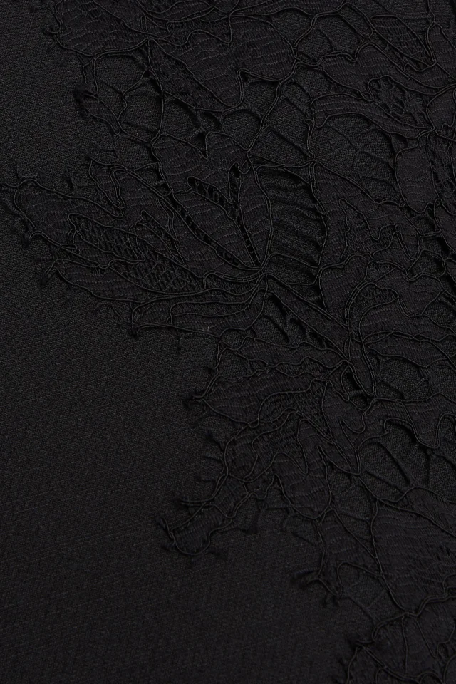 Valentino Garavani Lace-Paneled Wool and Silk-Blend Crepe Mini Dress, photo 4 of 4 from THE OUTNET
