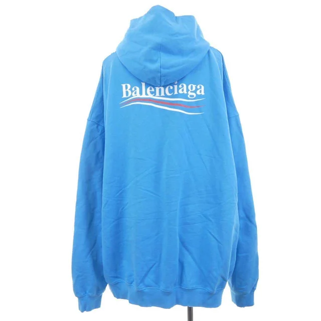 Balenciaga Campaign Logo Cotton Hoodie from LuxUness, photo 2 of 2