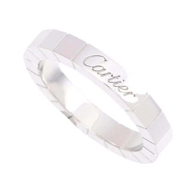 Cartier 18K Rainier Ring #49 White Gold in White from VINTAGE QOO TOKYO